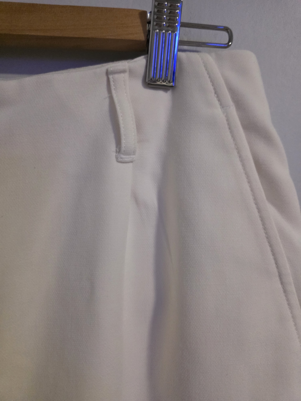 Maeve Anthropologie Cream Tailored Shorts Size 12 Elegant Minimalist Cuffed Hem - Picture 4 of 12